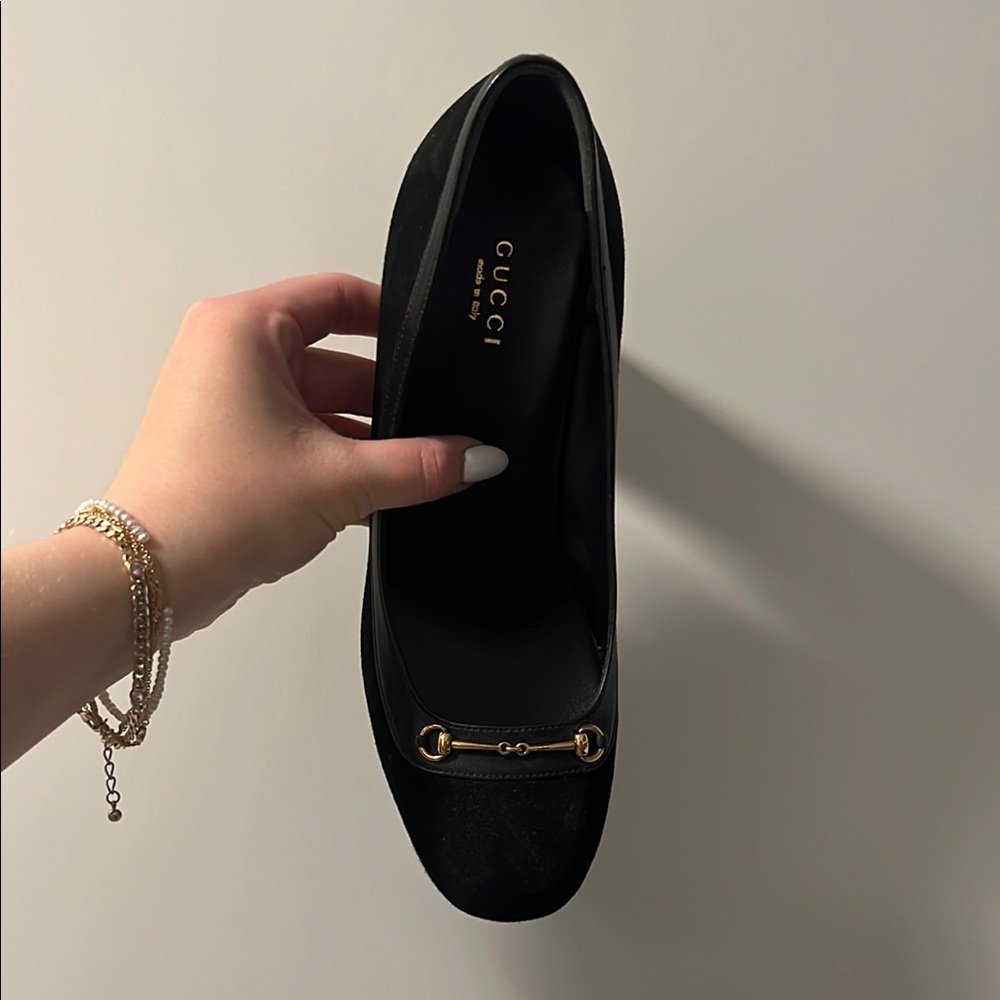 Brand new Gucci Women's Black Loafers heel